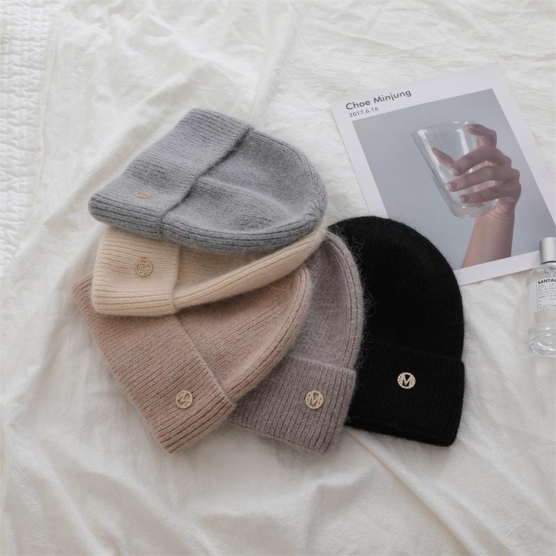 Knitted Hat  Thickened for Autumn and Winter To Make The Face Look Better Small Ear Protecting Couple's Versatile Pullover Hat Woolen Hat