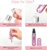 Portable Perfume Travel Refillable, Perfume Atomizer Bottle for Women Outdoor, 5ML Travel Refill Bottle