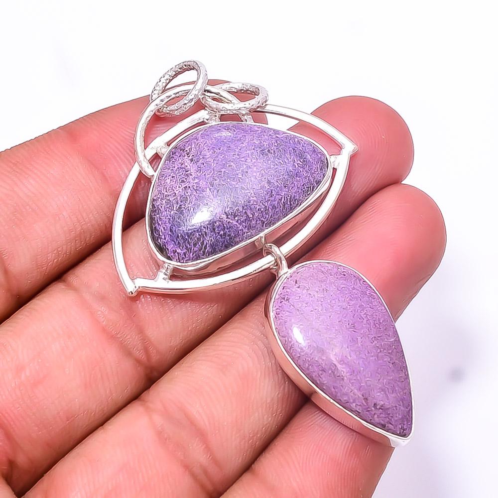 

Stichtite -Island Of Tasmania Handmade 925 Sterling Silver Pendant 2.54 P24