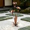 Rustproof Calla Lilies Wind Chime Stake For Patios Garden Decoration Landscape Enhancement Measuring 75cm Height