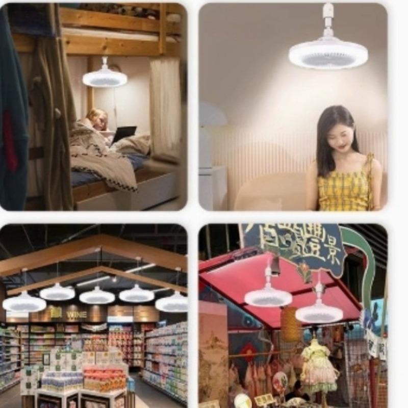 E27 Low Profile Ceiling Fan Lamp 3 Color Dimmable LED Fan Light for Indoor Living Room Bedroom Home Decorative Lighting Lamp