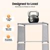 4-Tier Bookshelf, Modern Storage Shelf Organizer for Living Room Office, Sturdy Metal Frame, 8kg Load Capacity per Tier