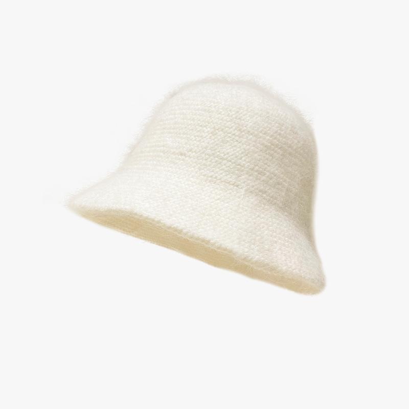 Women's Autumn and Winter Korean Version Versatile Wool Hat Cold Hat Winter Warm Ear Protection Big Head Bucket Hat