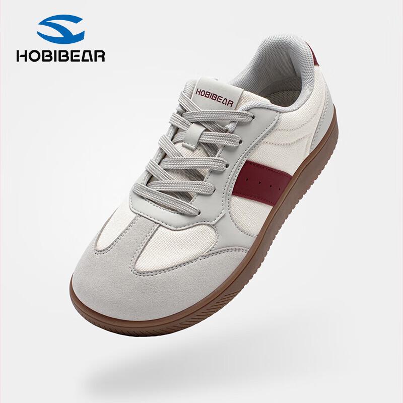 HOBIBEAR Wide-Toe Breathable Casual German Army Trainer Sneakers