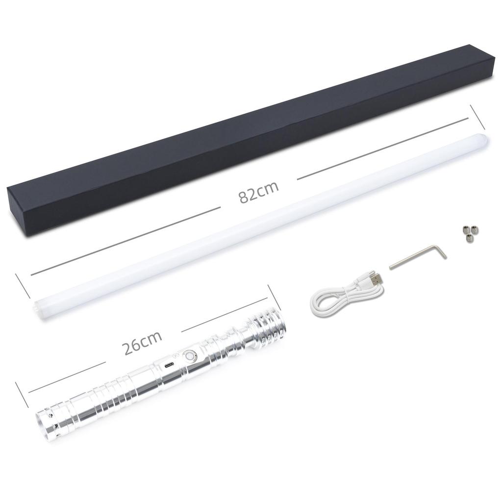 LED Alloy Lightsaber Toy - Rechargeable, Luminous Pixel Design for Kids 