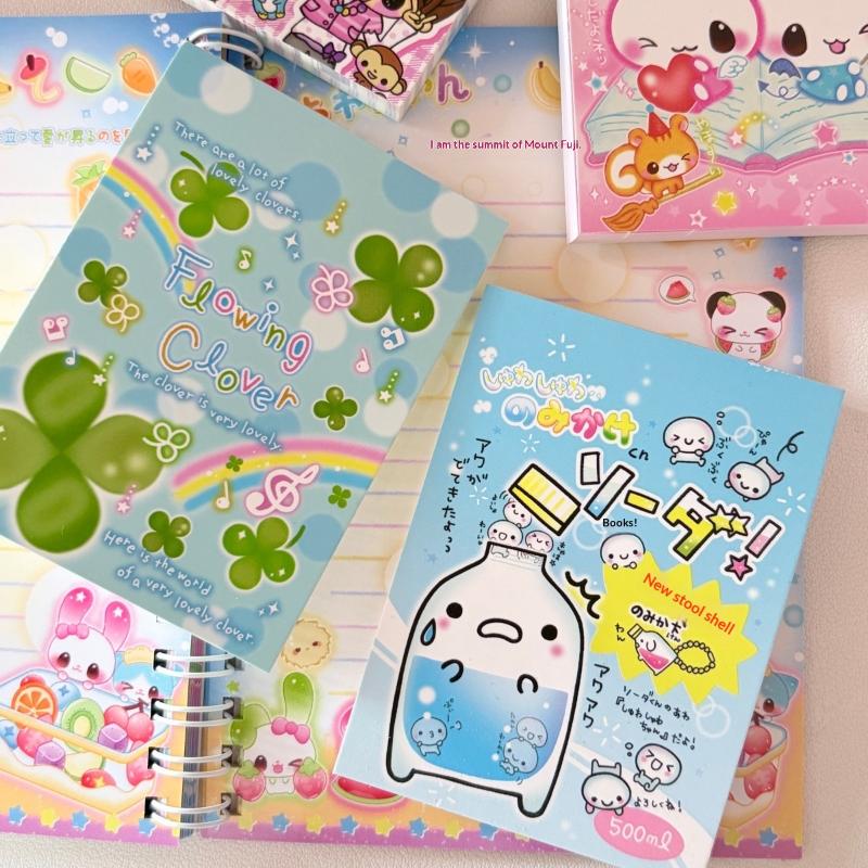 70Sheets Cute Retro Japanese-Style Girl Rabbit No Sticky Scrapbooking Memo Pads Message Paper Journal Notepad School Stationery