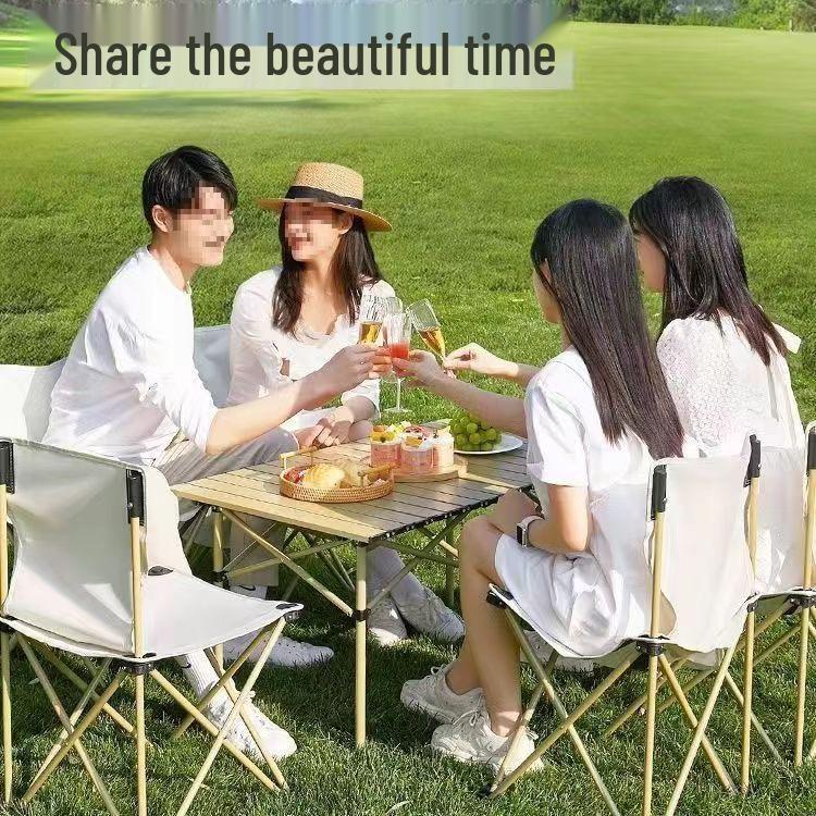 Portable Folding Outdoor Picnic and Camping Table & Chair Set