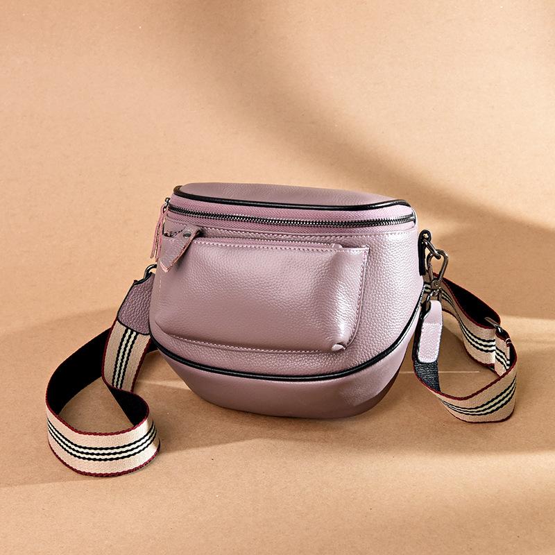 Genuine Leather Shoulder Bag for Women New Simple Casual and Fashionable Small Shoulder Bag for Women's Head Layer Cowhide Crossbody Bag
