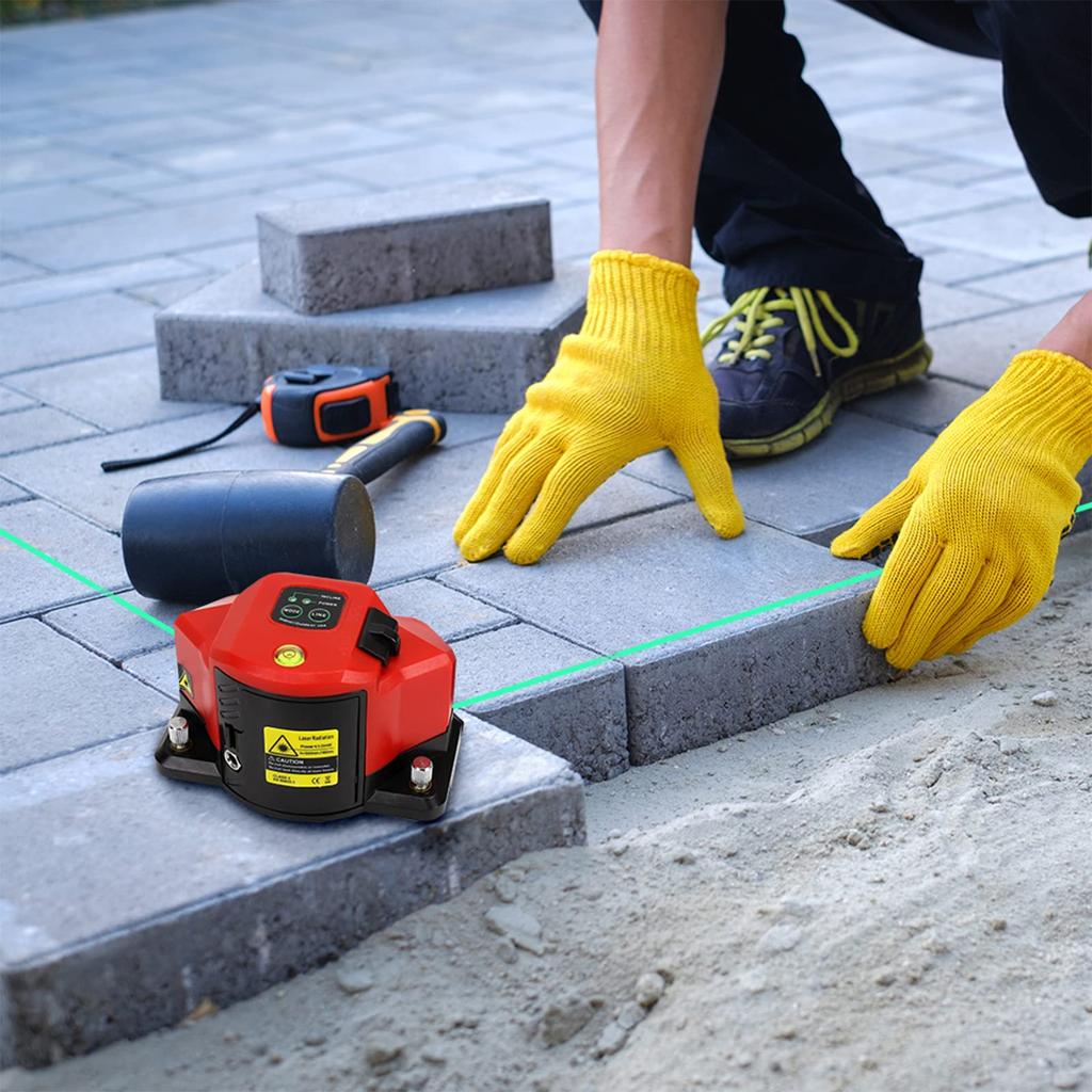 Firecore F310G Green Floor High Cross Large Horizontal Vertical Laser for Tiling Laser, Brightness, Line, Square, Line, Line, Level, 90° Line, 45°