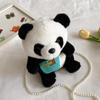Cute Backpack Panda Plush Toy Small Backpack Chinese Panda Souvenir Children's Crossbody Bag Shoulder Bag