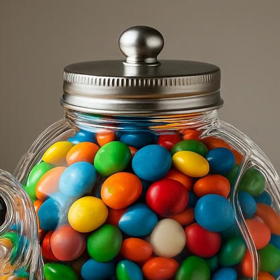 Animal-Shaped Candy Jar Airtight Storage Jar with Lid Cute Transparent Cat Dog Design Snack Jar for Kitchen Countertop Cabinet