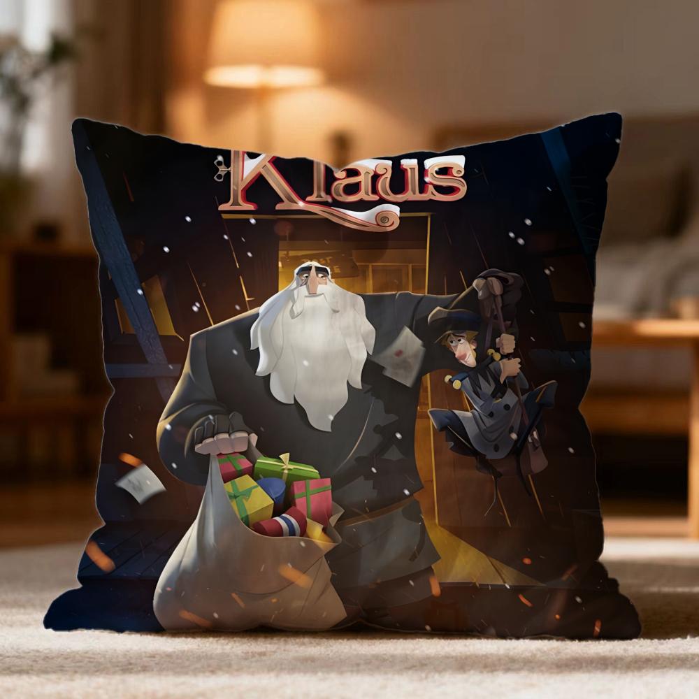 Popular KKlausew Cushion Cover Soft Washable Pillow Case Multi-Scene for Couch Bed Travel Office Use