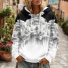 Women's Floral Print Hoodie with Pocket and Long Sleeve Casual Sweatshirt