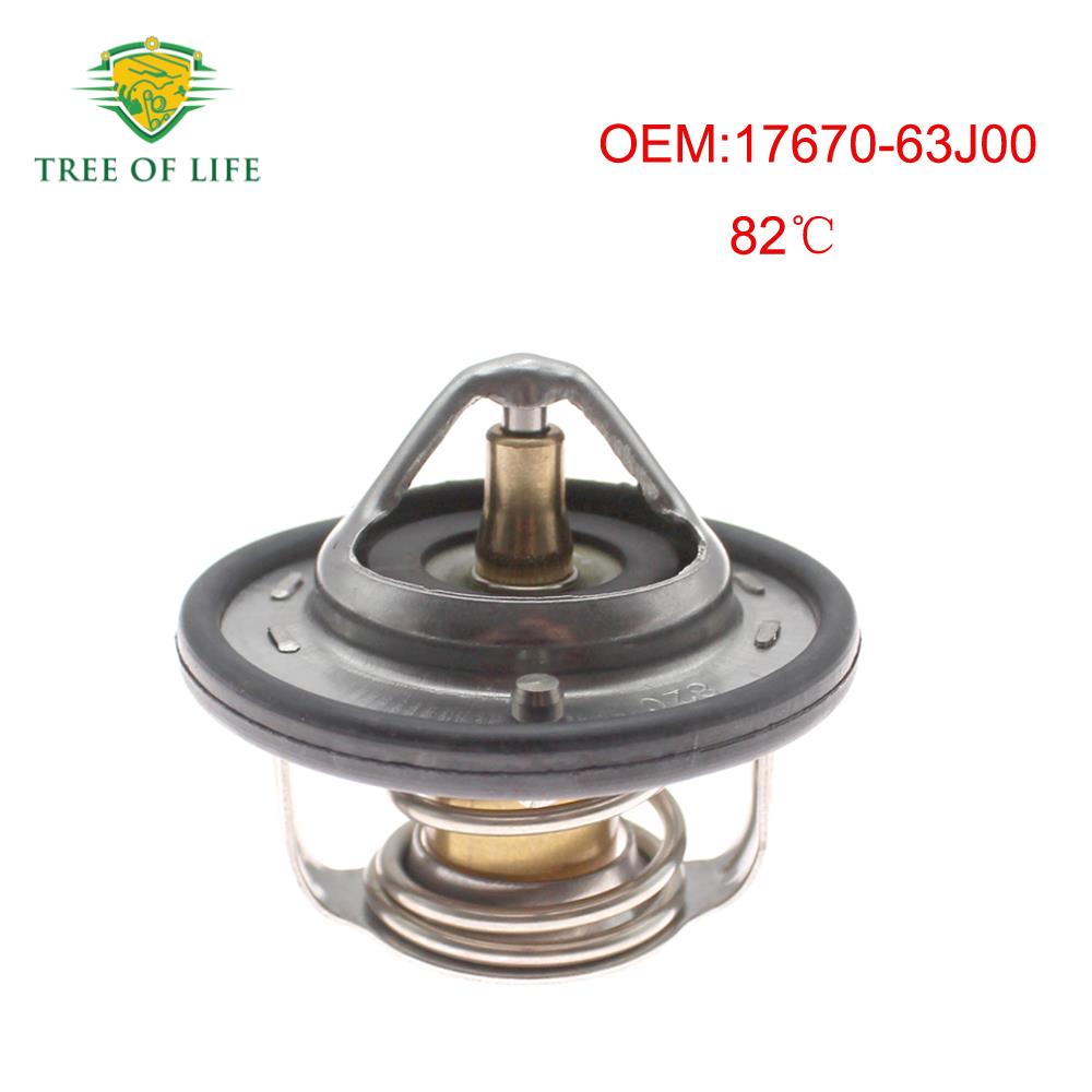 For Suzuki Grand Vitara Kizashi SX4 Swift Jimny Aerio Liana Engine Coolant Thermostat 82C 1767063J00 17670-63J00 High-quality 17670-63J00