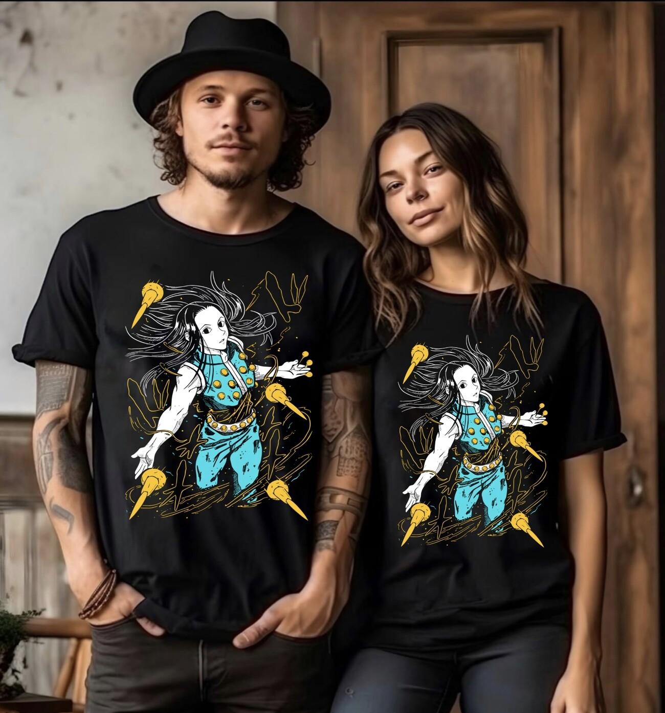 Anime T-Shirt Mens Womens Tees Top, Anime Graphic Shirt,Hunter Anime, ILLUMI Anime T-Shirt Mens Womens Tees Top.gifT Shirt Mens Womens Tees Top M