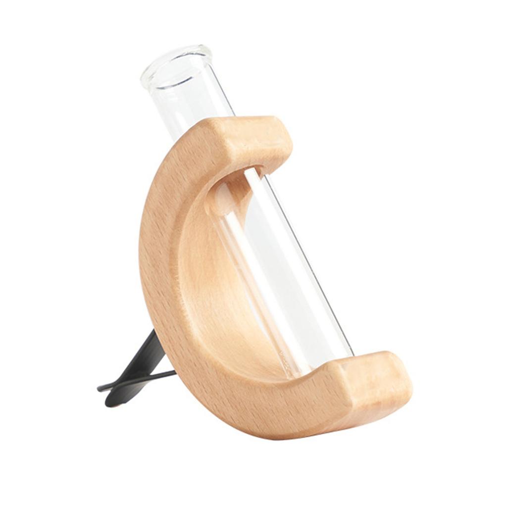 Massivholz Auto Blumenvase, Kreatives Mittelkonsolen Luftauslass Blumenarrangements Gerät, DIY Blumenhalter Autozubehör