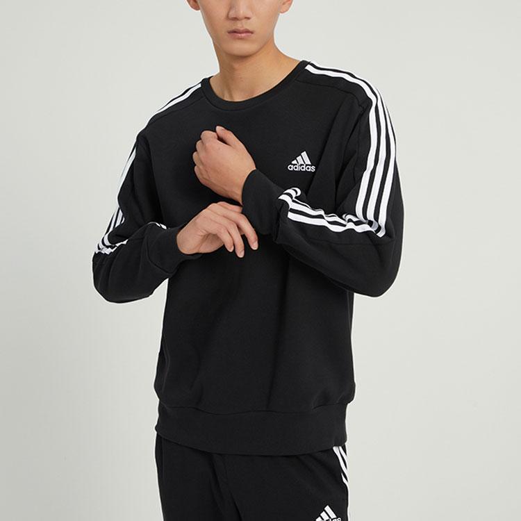 New Adidas Essentials French Terry 3 Stripes Sweatshirt IC9317
