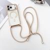 For iPhone 17 Pro Case Compatible with MagSafe Electroplating TPU Phone Cover with Long Lanyard
