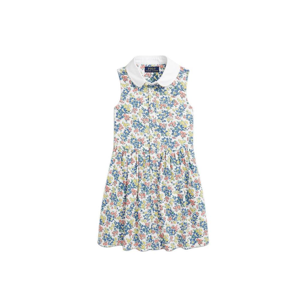 Polo Ralph Lauren Floral Print Sleeveless Buttoned Midi Dress Kids Dresses Multicolor CWPODRSR3D20829-999