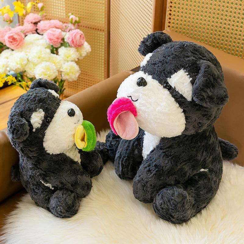 Creative Dopamine Dog Plush Toy Cute Slippers Puppy Doll Child Birthday Soothing Doll Girl Gift