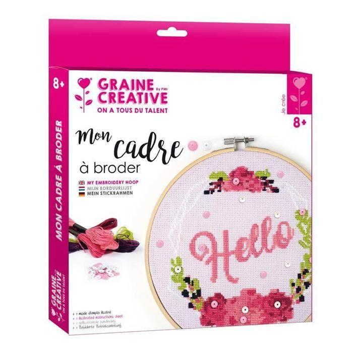 Embroidery Hoop Kit - Mermaid - Wood - Wood Color - Crafts - DIY