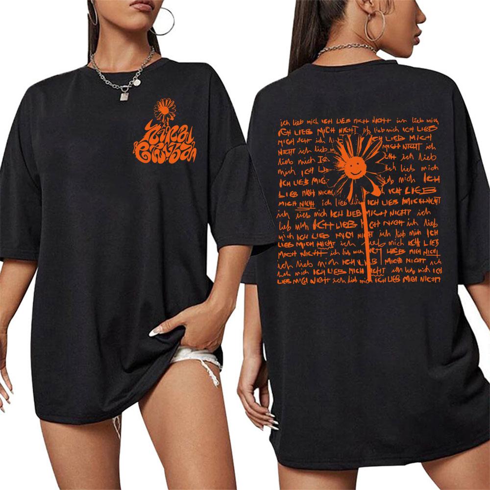 Dainininkės Nina Chuba albumo marškinėliai vyrams ir moterims Retro didelio dydžio apvalios apykaklės marškinėliai Madingi laisvalaikio 100% medvilnės marškinėliai Streetwear