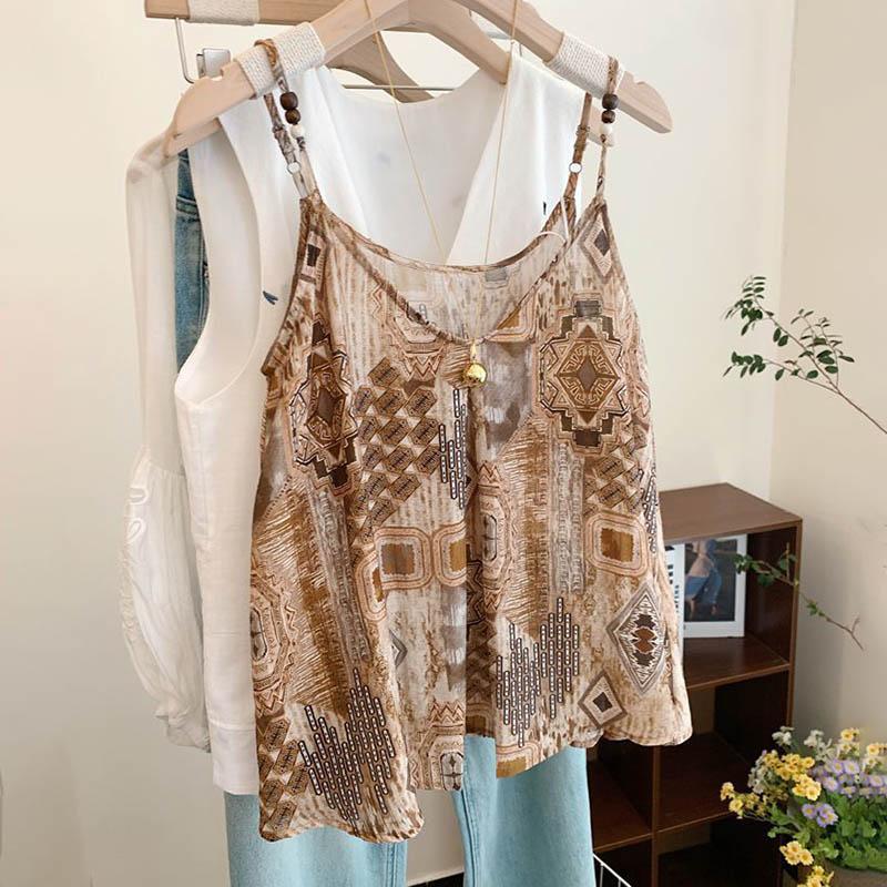 

Майки-борцовки без рукавов, майки-халтеры, женские летние майки без рукавов, облегающие эластичные майки без рукавов с принтом M