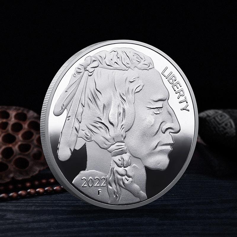 

Индийские памятные монеты на несколько лет 2019-2025 Позолоченные монеты Американский Буффало Памятные медали A8