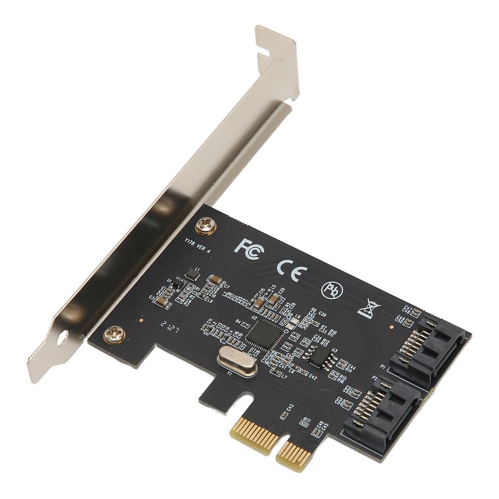 PCIe SATA 3.0 Controller Card 2 Port PCIe to SATA III 6Gbps Support IDE AHCI Interface PCIe to SATA Adapter Card