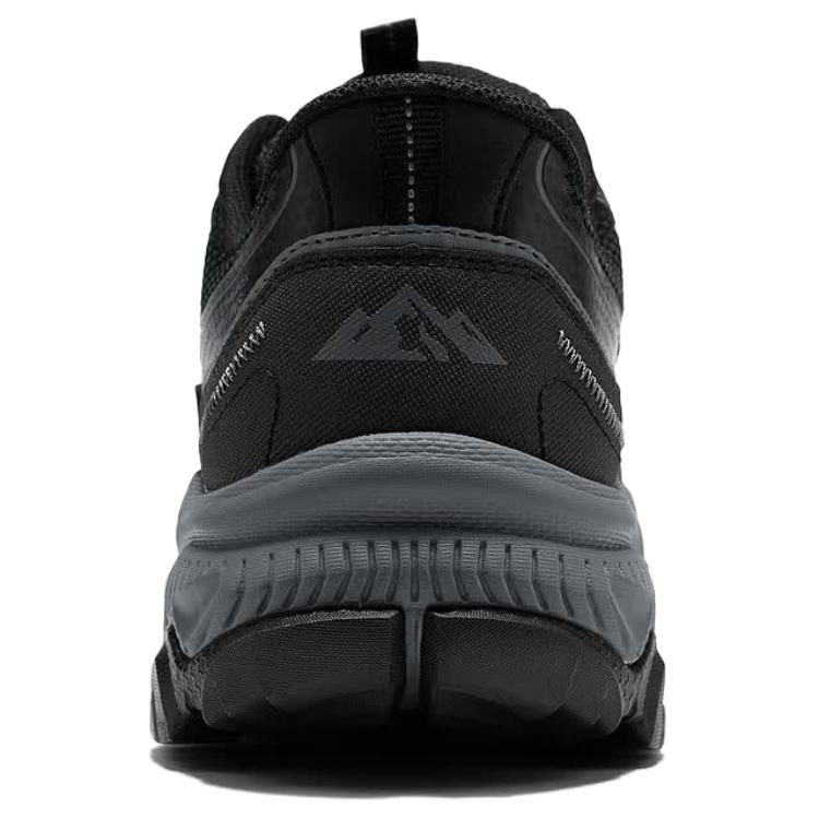 Skechers Outdoor Mens Mesh Comfortable Soft Slip-Resistant Durable Low-Top Hiking Shoes Men Hiking Shoes Black 237867-BKCC