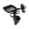 1Pc Car Tablet Holder Cup Holder Extender Adjustable Beverage Bottle Holder With Multifunctional Tray Car Interior Accessories