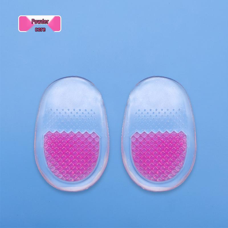 PU Gel Heel Pads - Soft, Comfortable, Transparent, Non-Slip, Half-Size Cushion for High Heels