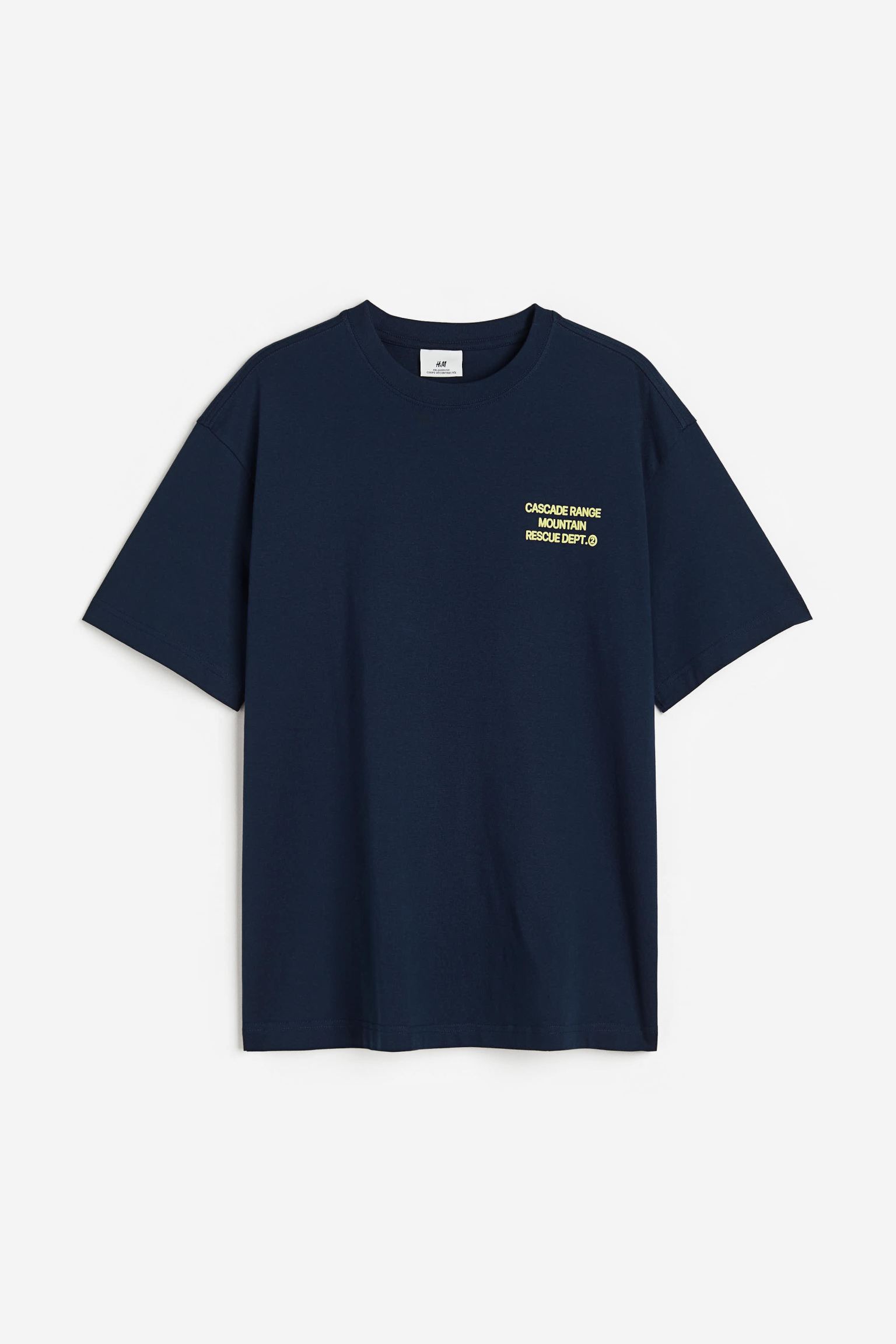 

Футболка свободного кроя с принтом