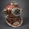 45.72 cm US Navy Mark V Scuba Divers Diving Helmet Copper Nautical Decor