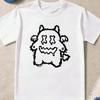 Kids Little Monster Graffiti Print Crewneck Summer Casual Sports T-Shirt
