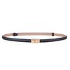 Classic Leather Waist Belt For Women With Adjustable Alloy Buckle Minimalist Fashion