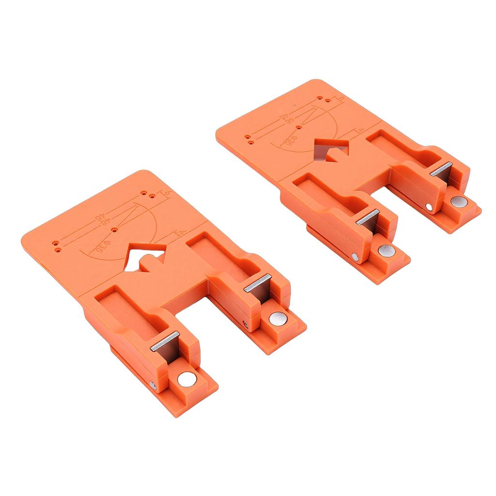 2 Pcs Hinge Installation Fixing Plate Strong Magnetic Foldable Hinge Installation Positioner for Most Door Hinges and