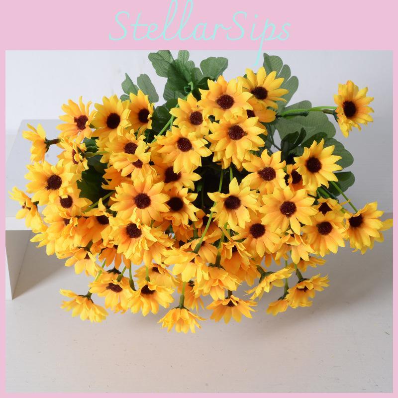 Helianthus Annuus Artificial Bouquet Suitable Living Room And Event Decoration