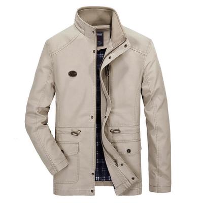 Autumn and Winter Men's New Style Men's Jacket Casual Men's Jacket Coat Pure Cotton Washed Windbreaker