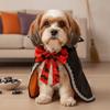 Dual Color Dog Halloween Cape Stand Collar Cat Wizard Robe Pet Bat Cloak Gothic Style