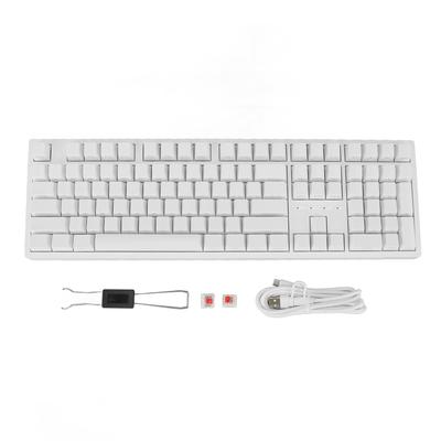 108 Tasten Mechanische Tastatur Roter Schalter RGB Multi-Modi Drahtlos 2.4G BT Typ C Kabelgebundener Ziffernblock für