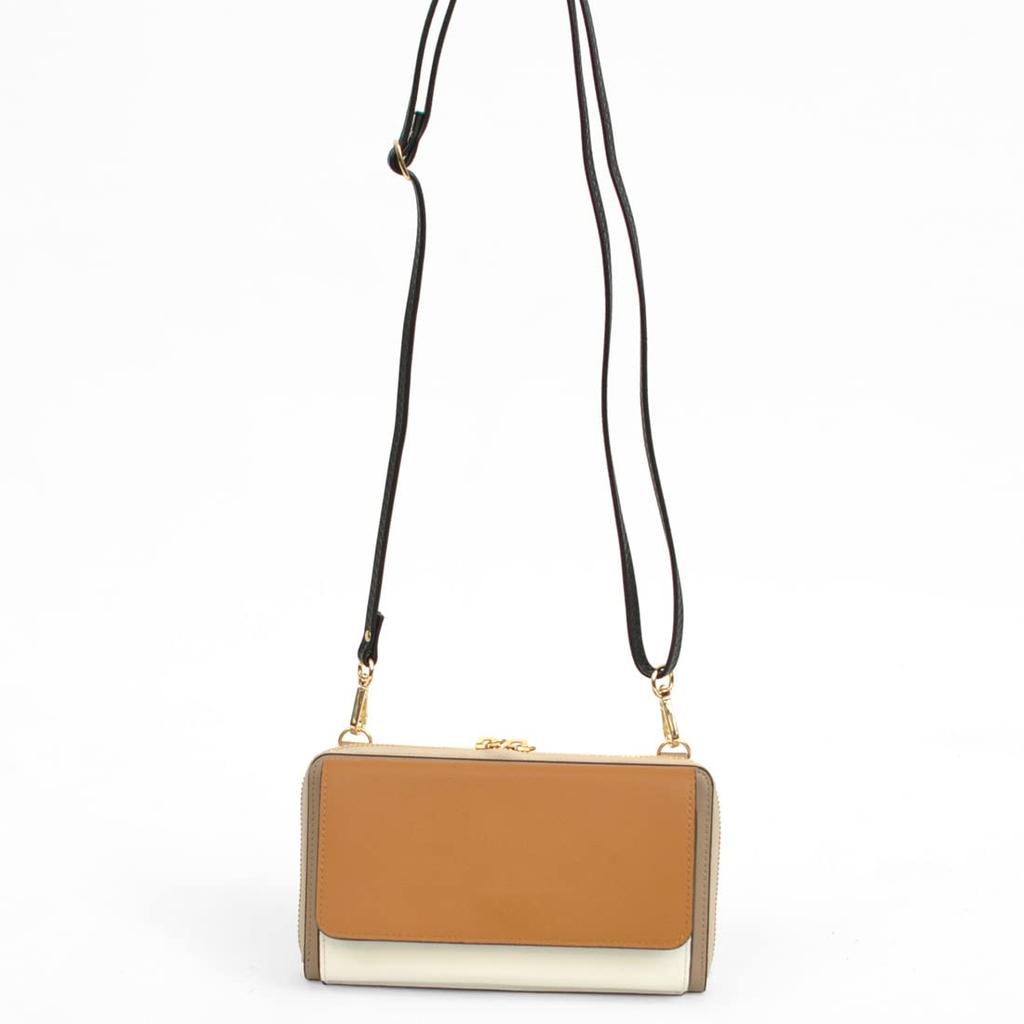 Combination Color Wallet Shoulder Bag CM [Kashkash] 11-00-03830 Women's