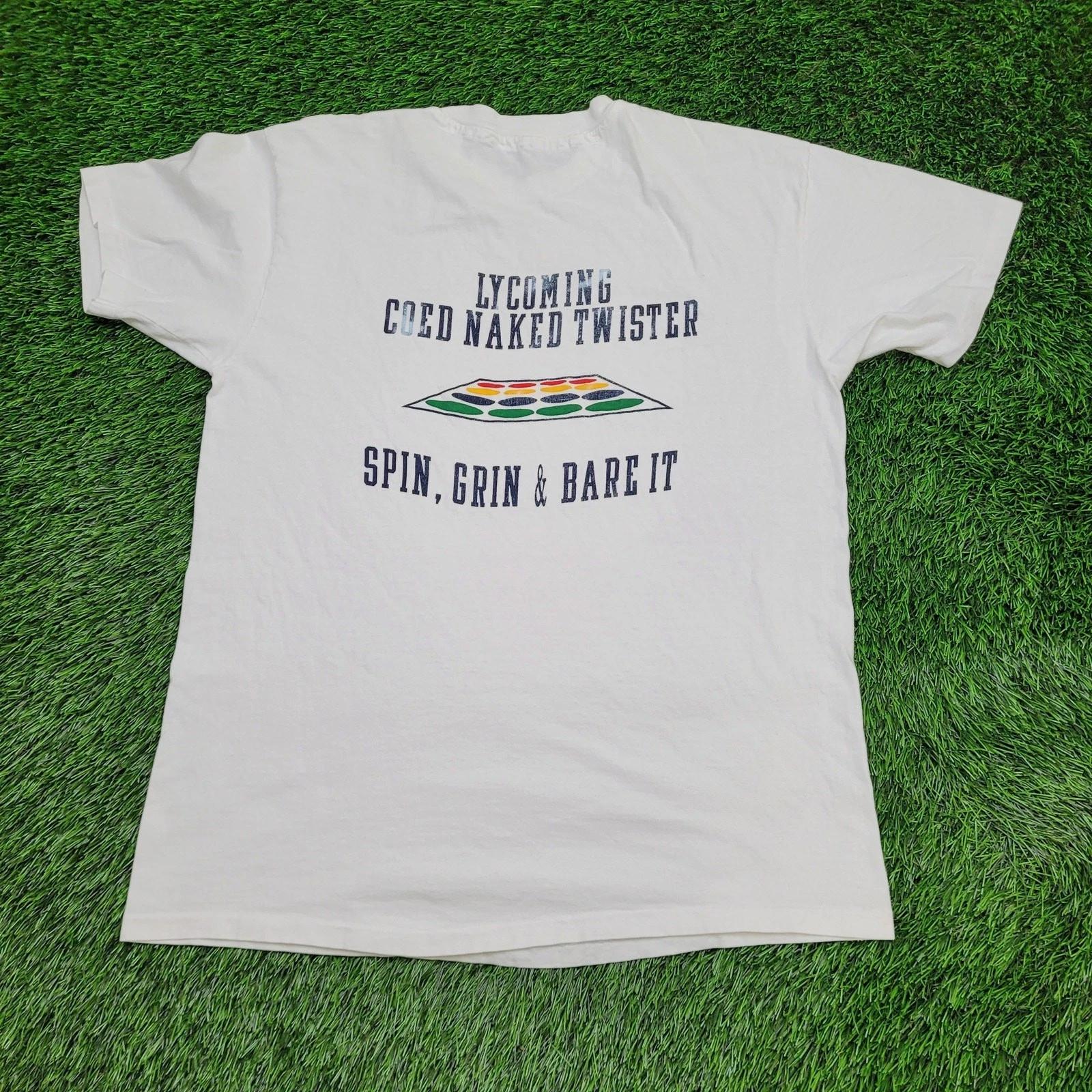 Vintage Funny Naughty Party Shirt Large 22x28 Coed S