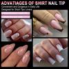 False Nail Tips In Almond French Coffin Stiletto Oval Square Shapes Front Edge Semi-Matte Finish 504 Pcs