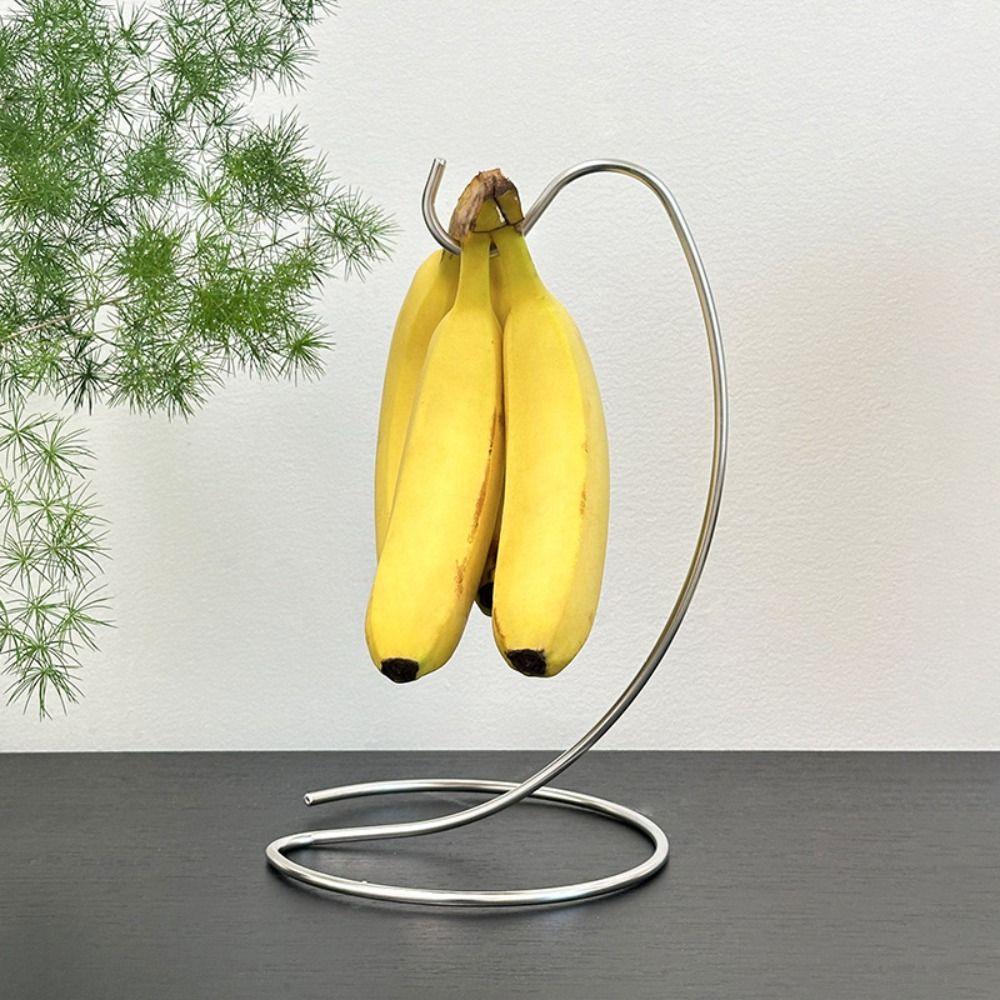Space Saving Metal Banana Rack Creative Fruit Display Hanger Hanging Kitchen Holder  Home Supplies
