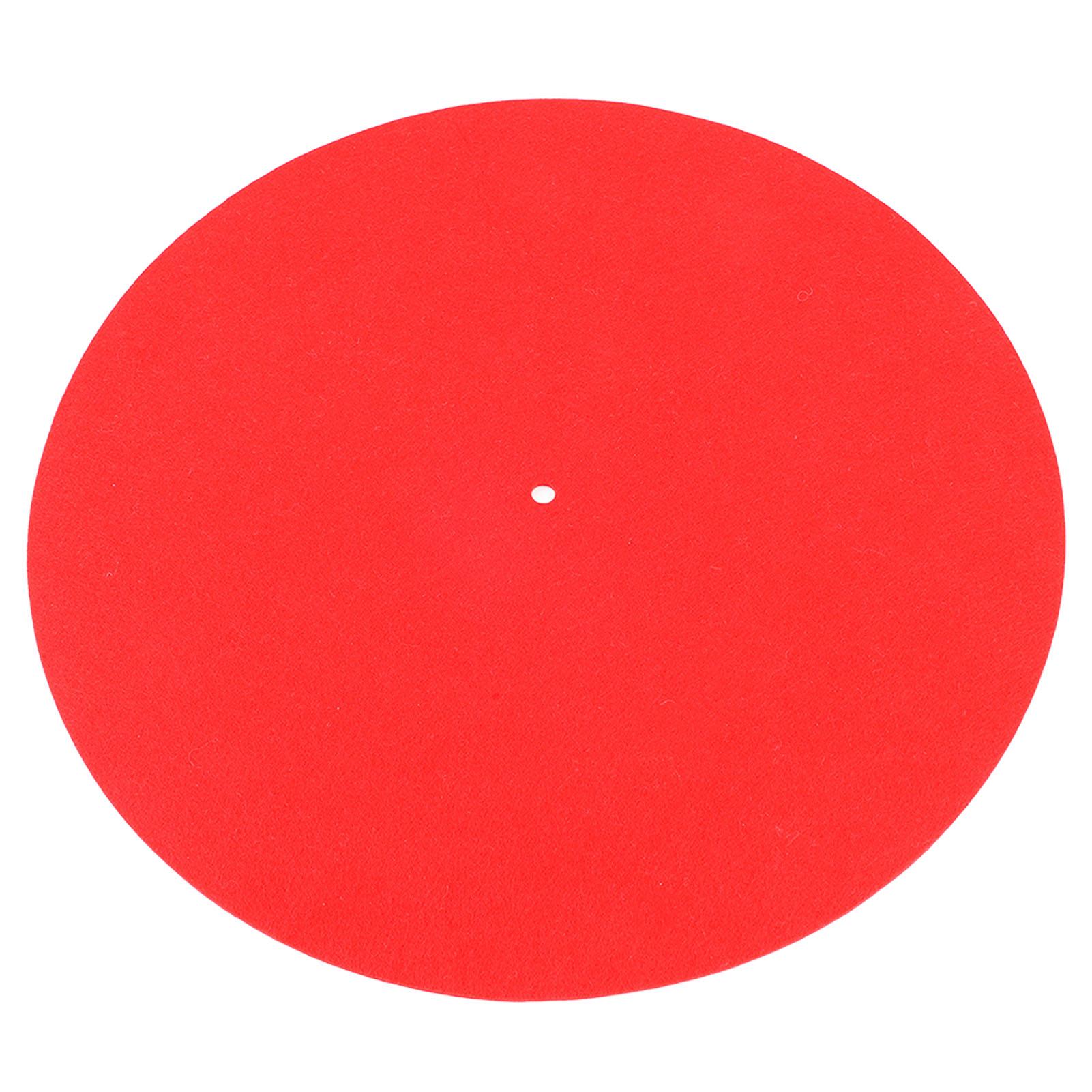 

Фонограф Шерстяная подкладка Противоскользящая Ударопрочная Мат красного цвета для проигрывателей 30см