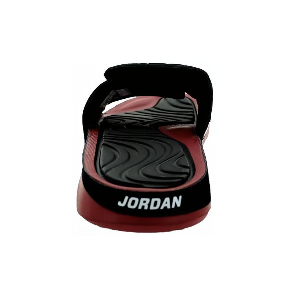 Air Jordan Hydro 4 Black Red Velcro Sports Slippers 705163-001