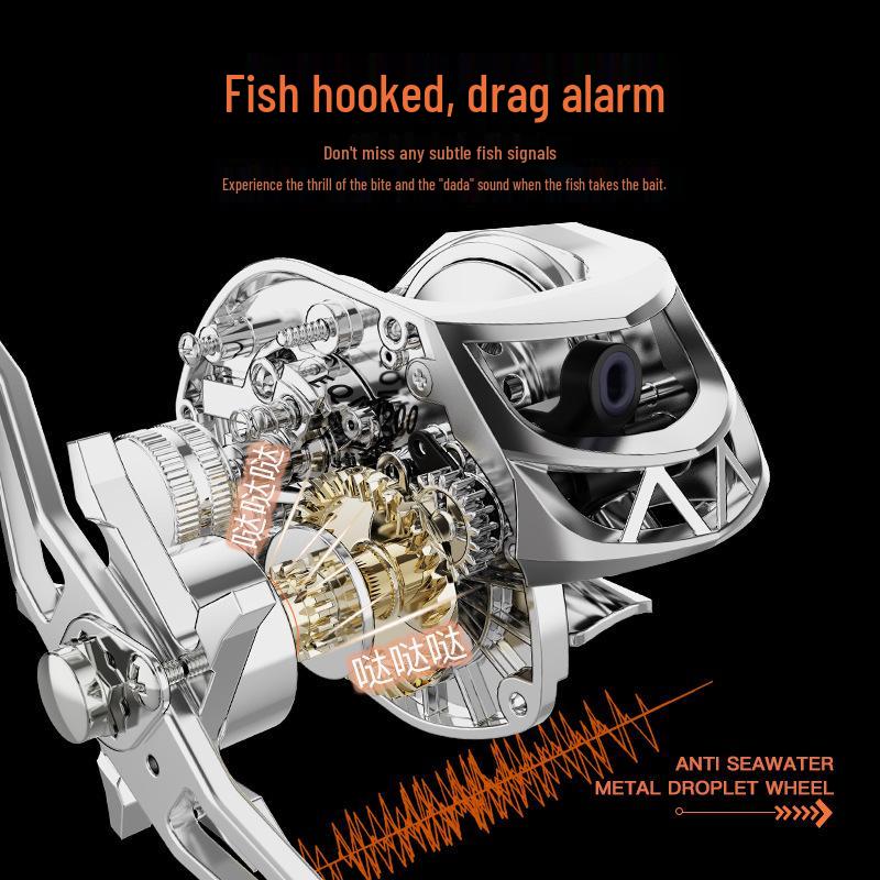 Ultra Long Cast Anti-Backlash Baitcasting Reel with Deep/Shallow Spool for Micro Lure Fishing