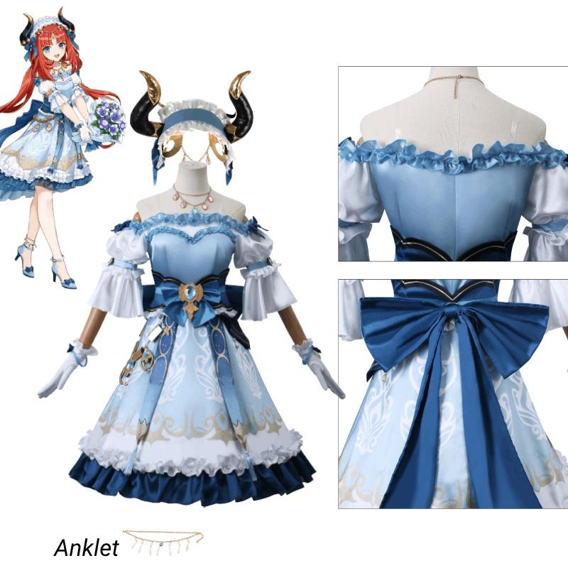 Polyester Fiber Main Fabric Original God Cosplay Costume Ni Lu Ri Fu Collaboration New Style