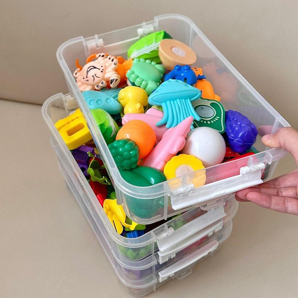 1Pcs 4 Layers Desk Storage Organizer Drawer Table Jewelry Container Bins New Makeup Organizer Box